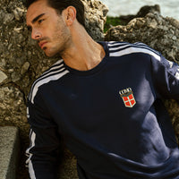Felpa Girocollo Blu Adidas X Como 1907