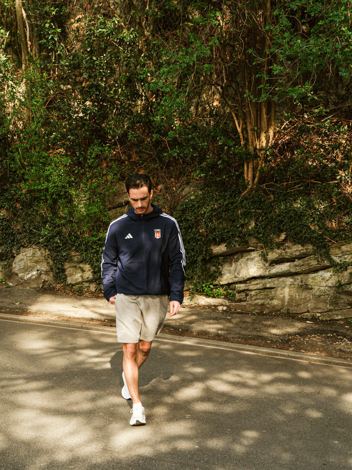 Giacca a Vento Blu Navy Adidas X Como 1907