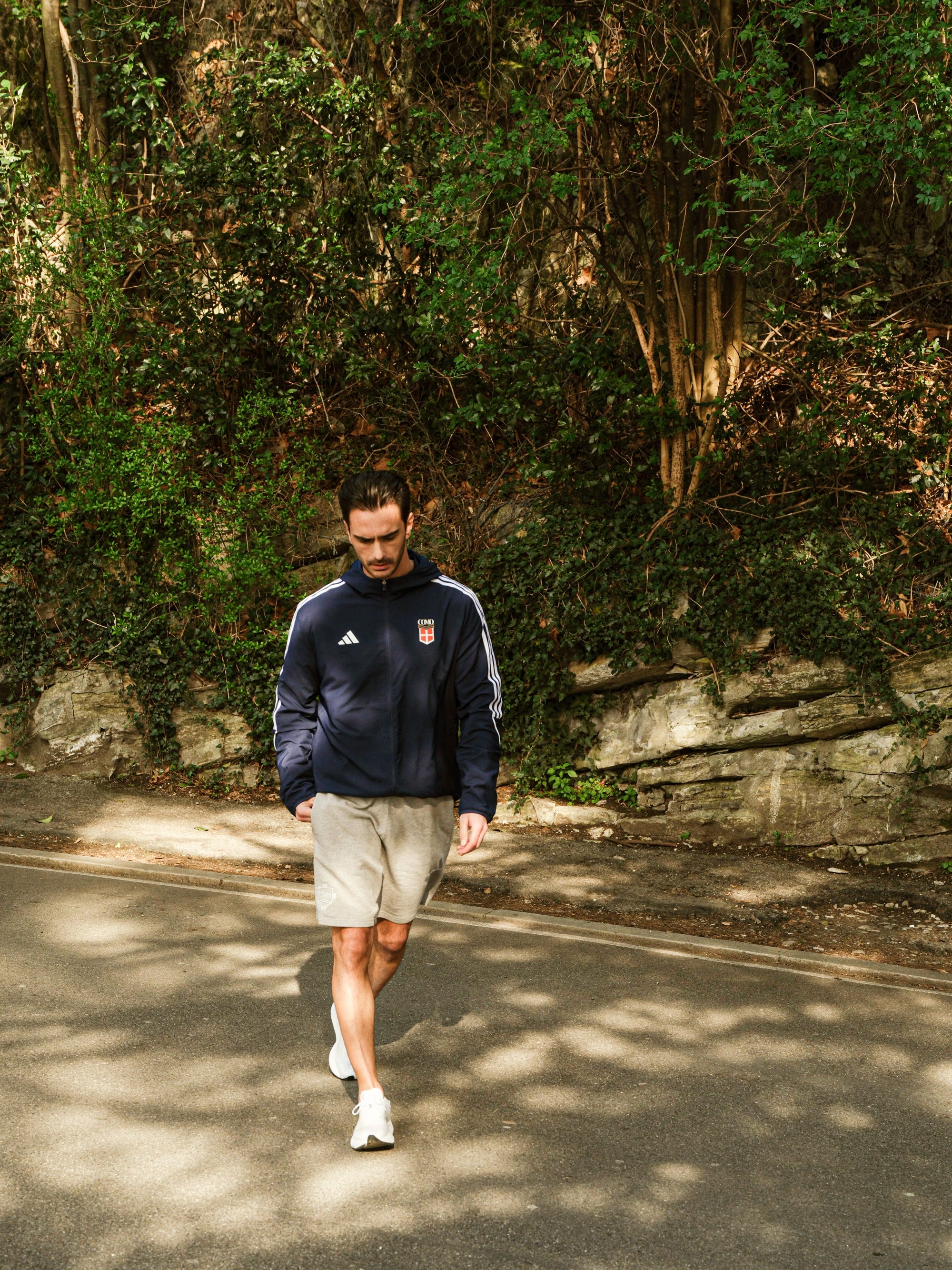 Giacca a Vento Blu Navy Adidas X Como 1907