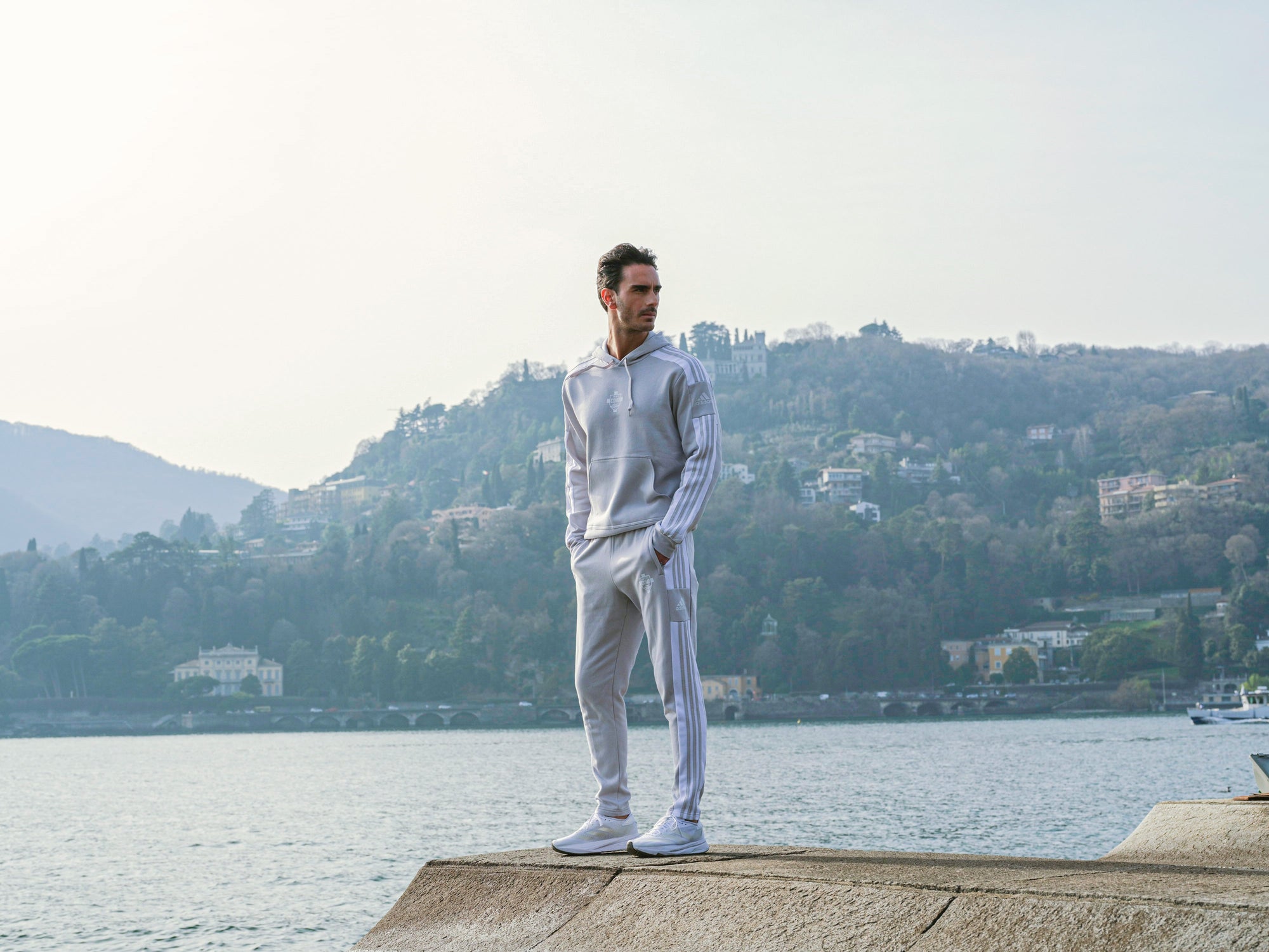 Pantaloni Della Tuta Grigi Adidas X Como 1907