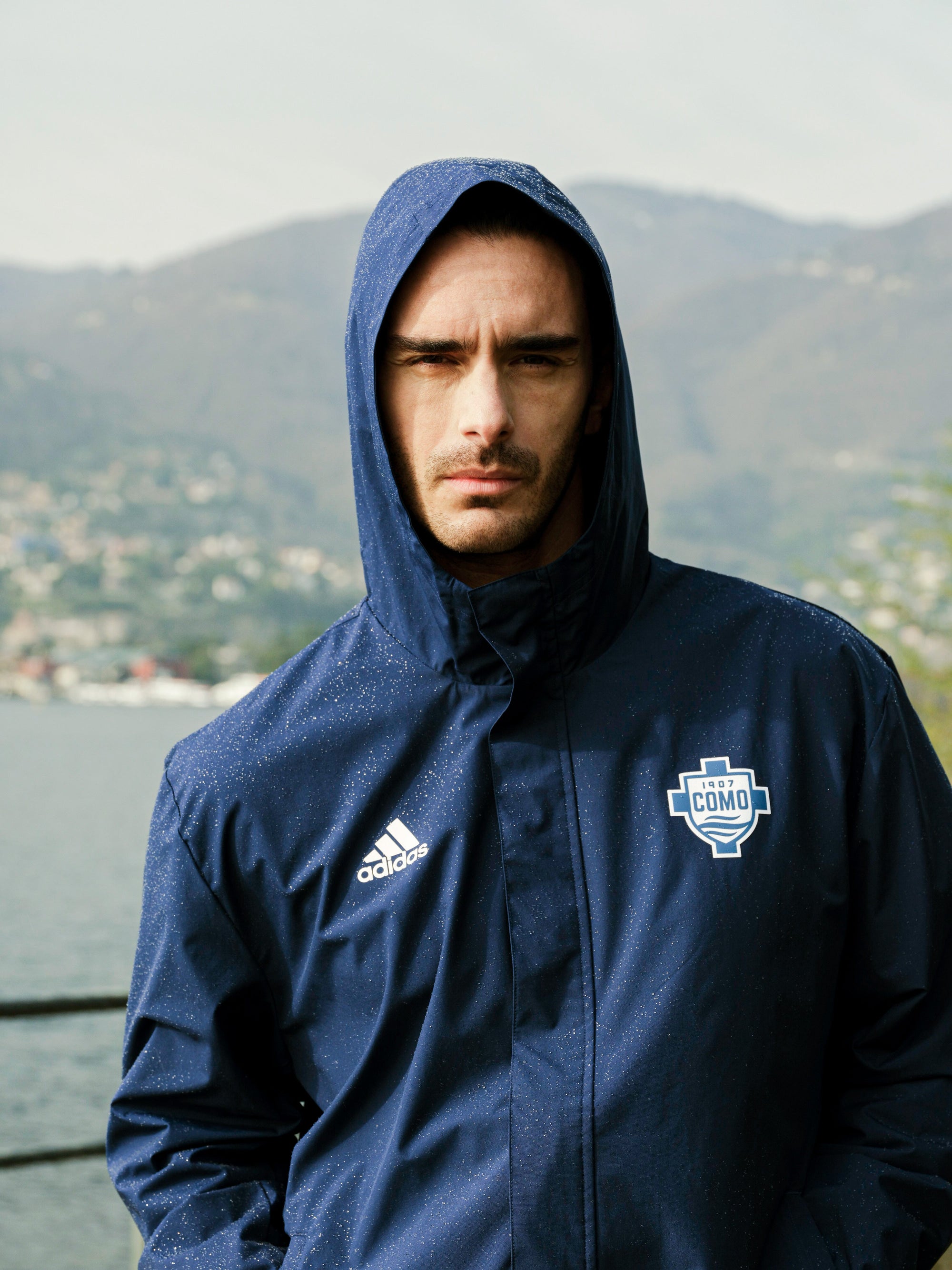 Giacca Impermeabile Blu Navy Adidas X Como 1907