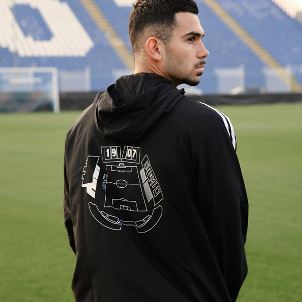 Giacca Antivento Sinigaglia Nera Adidas X Como 1907