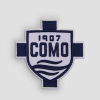 Patch Termoadesiva Con Scudo Blu Navy Como 1907