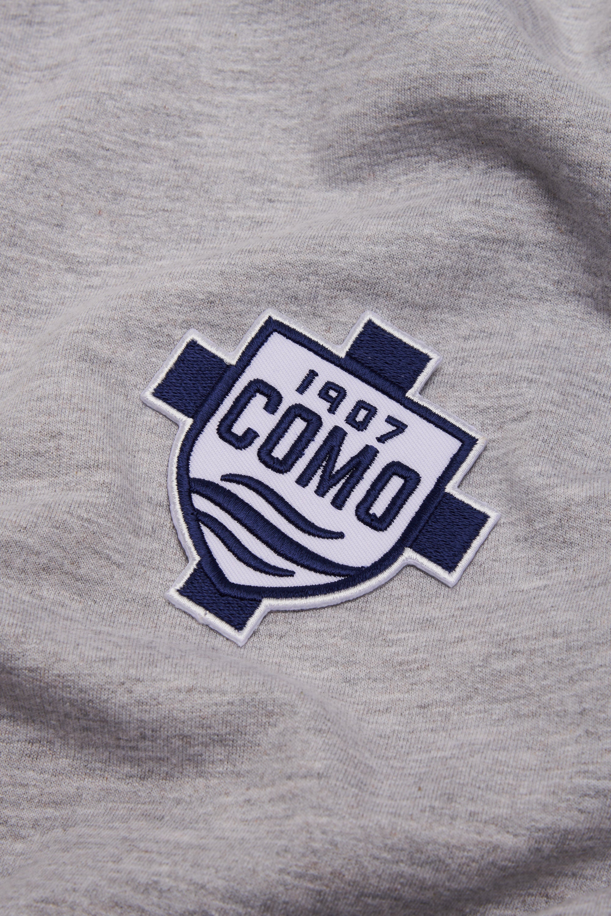 Patch Termoadesiva Con Scudo Blu Navy Como 1907