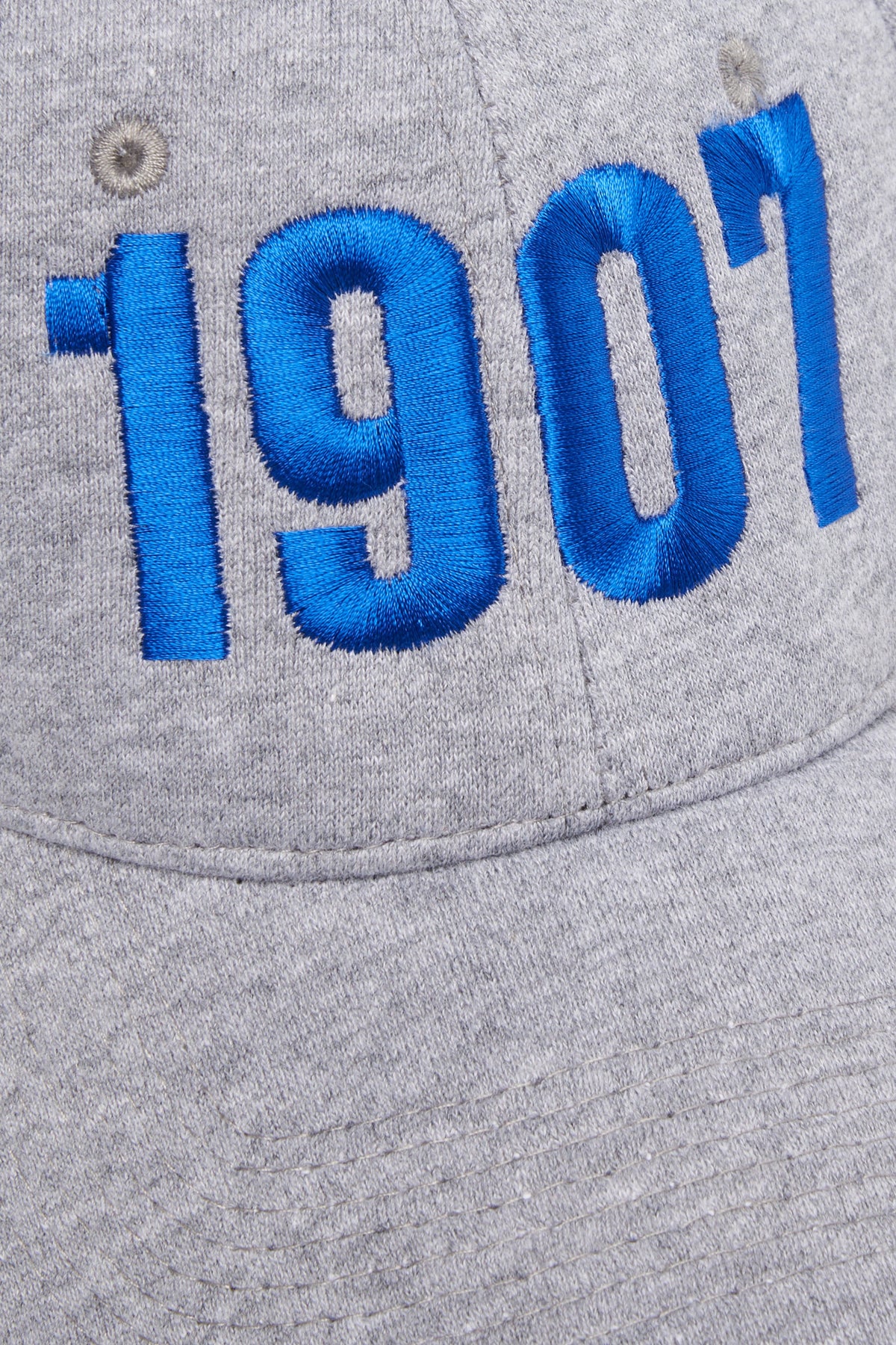 Baseball Cap Grigio Con Ricamo Royal Como 1907