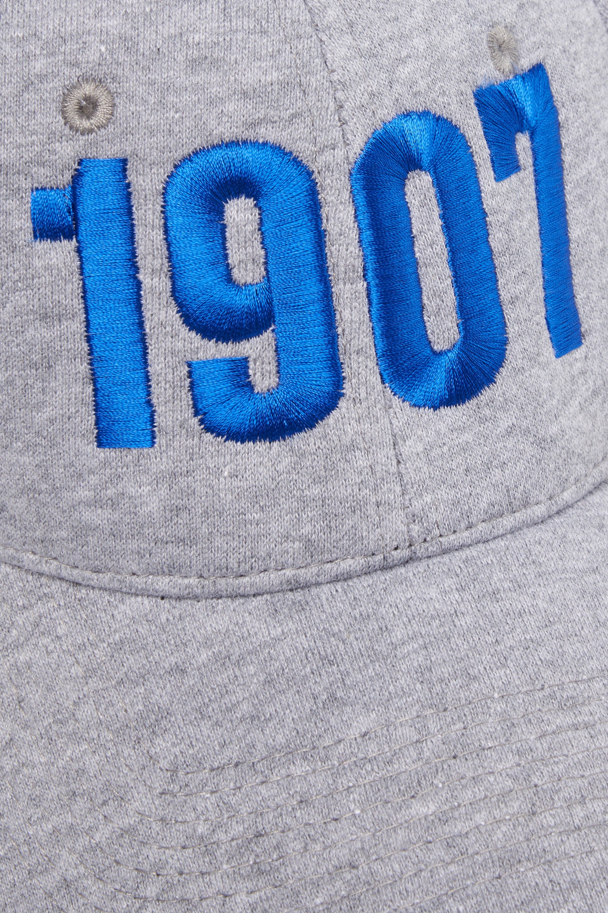Baseball Cap Grigio Con Ricamo Royal Como 1907