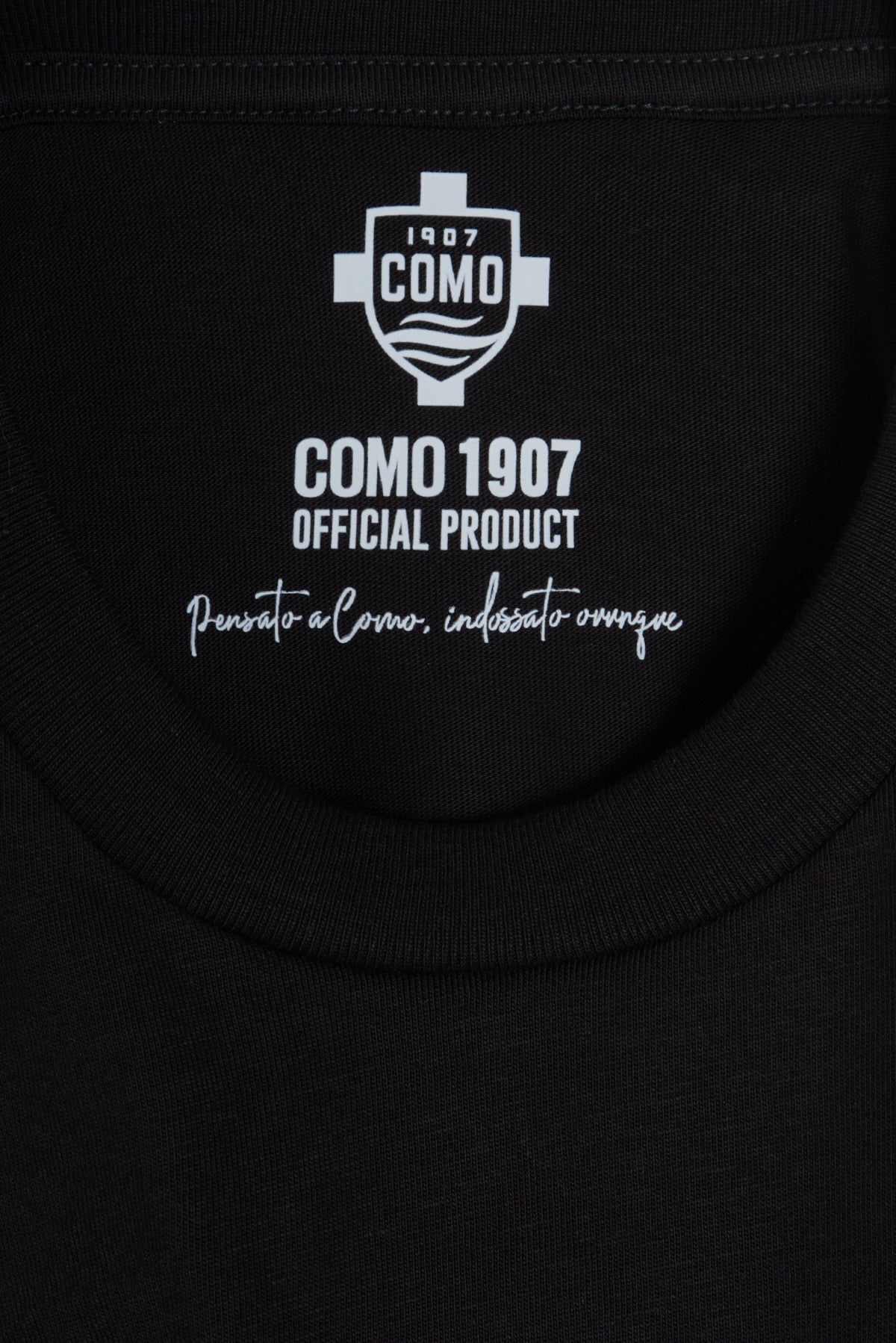 T-shirt Regular Nera Scudo Como 1907