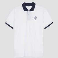 Polo Manica Corta Bianca Navy Como 1907