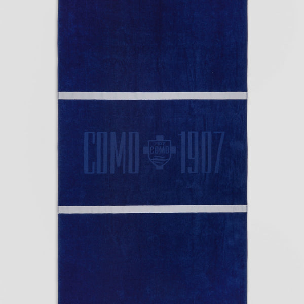 Telo Mare In Spugna Navy Righe Bianche Como 1907