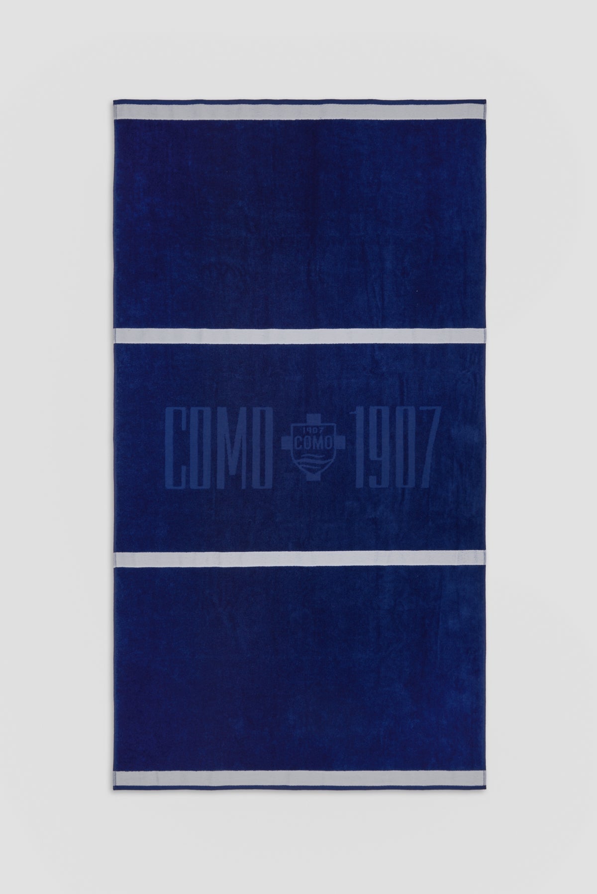 Telo Mare In Spugna Navy Righe Bianche Como 1907