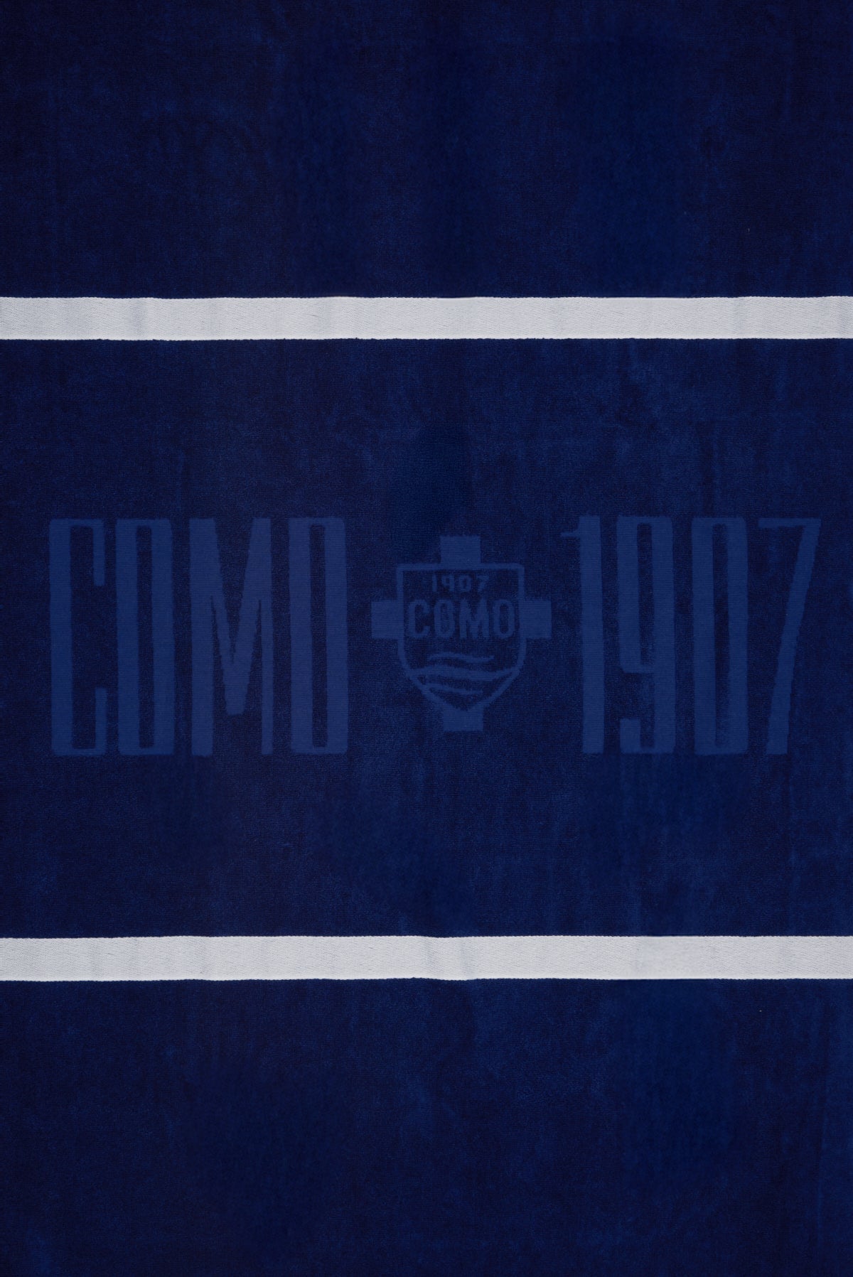 Telo Mare In Spugna Navy Righe Bianche Como 1907