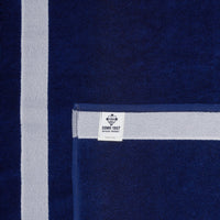 Telo Mare In Spugna Navy Righe Bianche Como 1907