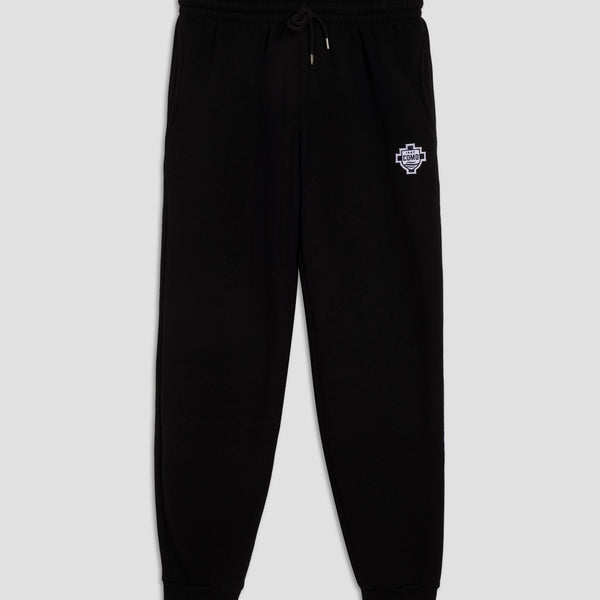 Como 1907 Pantaloni Della Tuta Neri Scudo