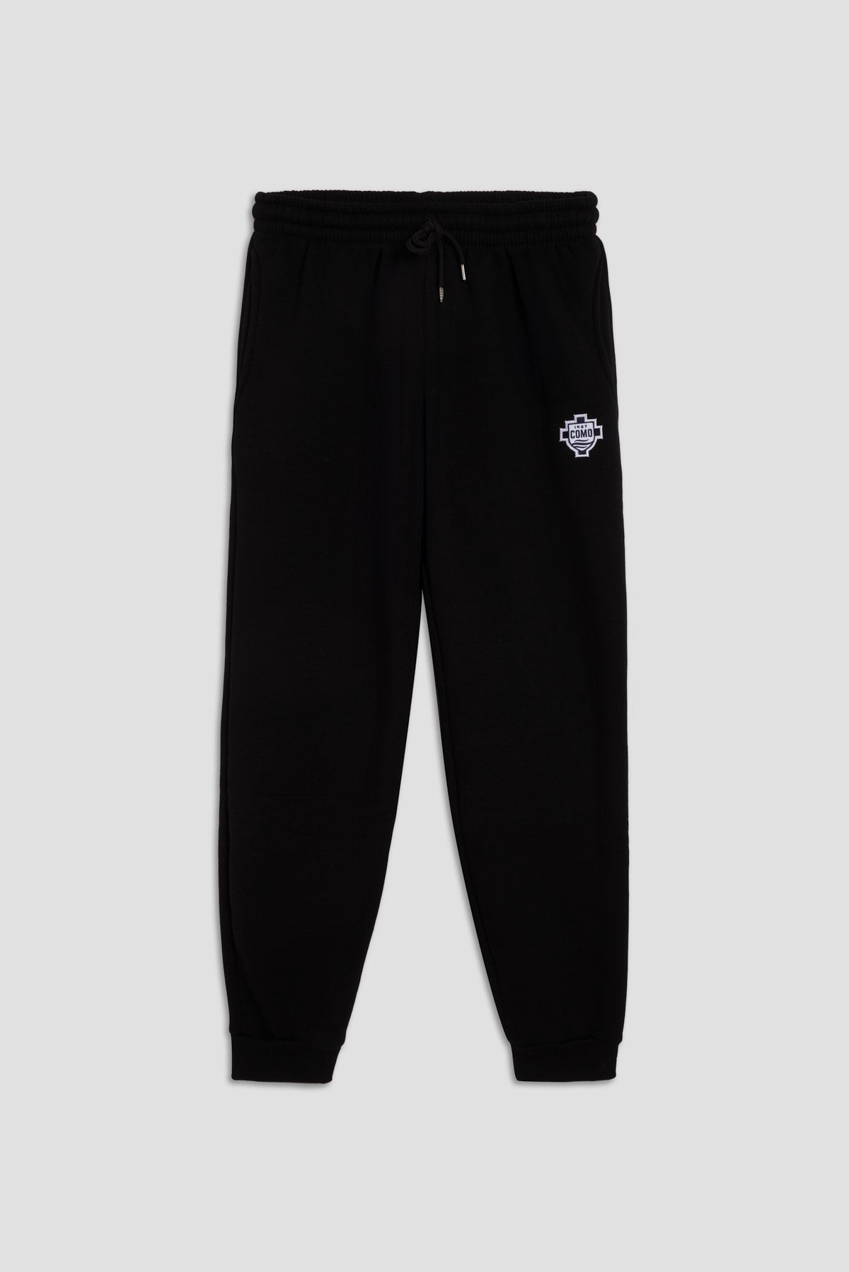Como 1907 Pantaloni Della Tuta Neri Scudo