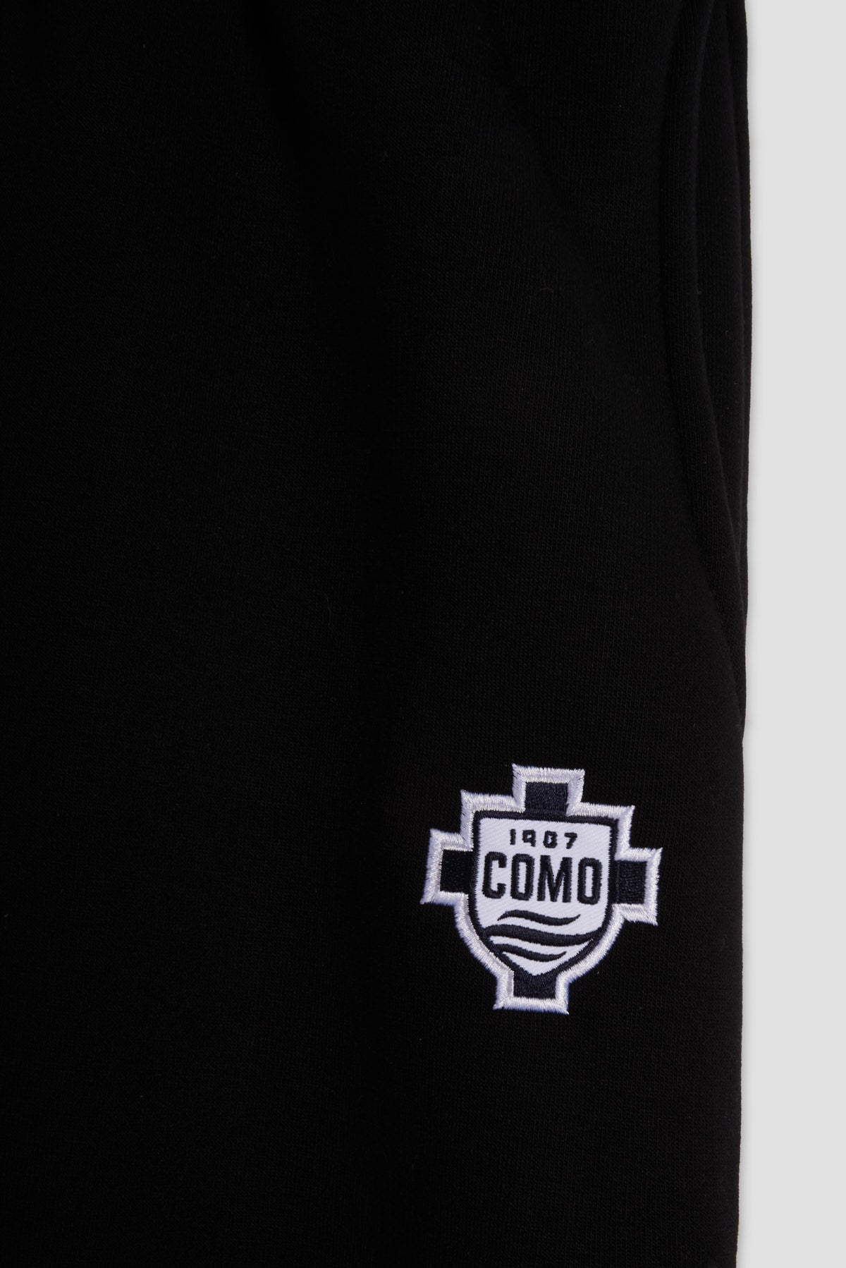 Como 1907 Pantaloni Della Tuta Neri Scudo