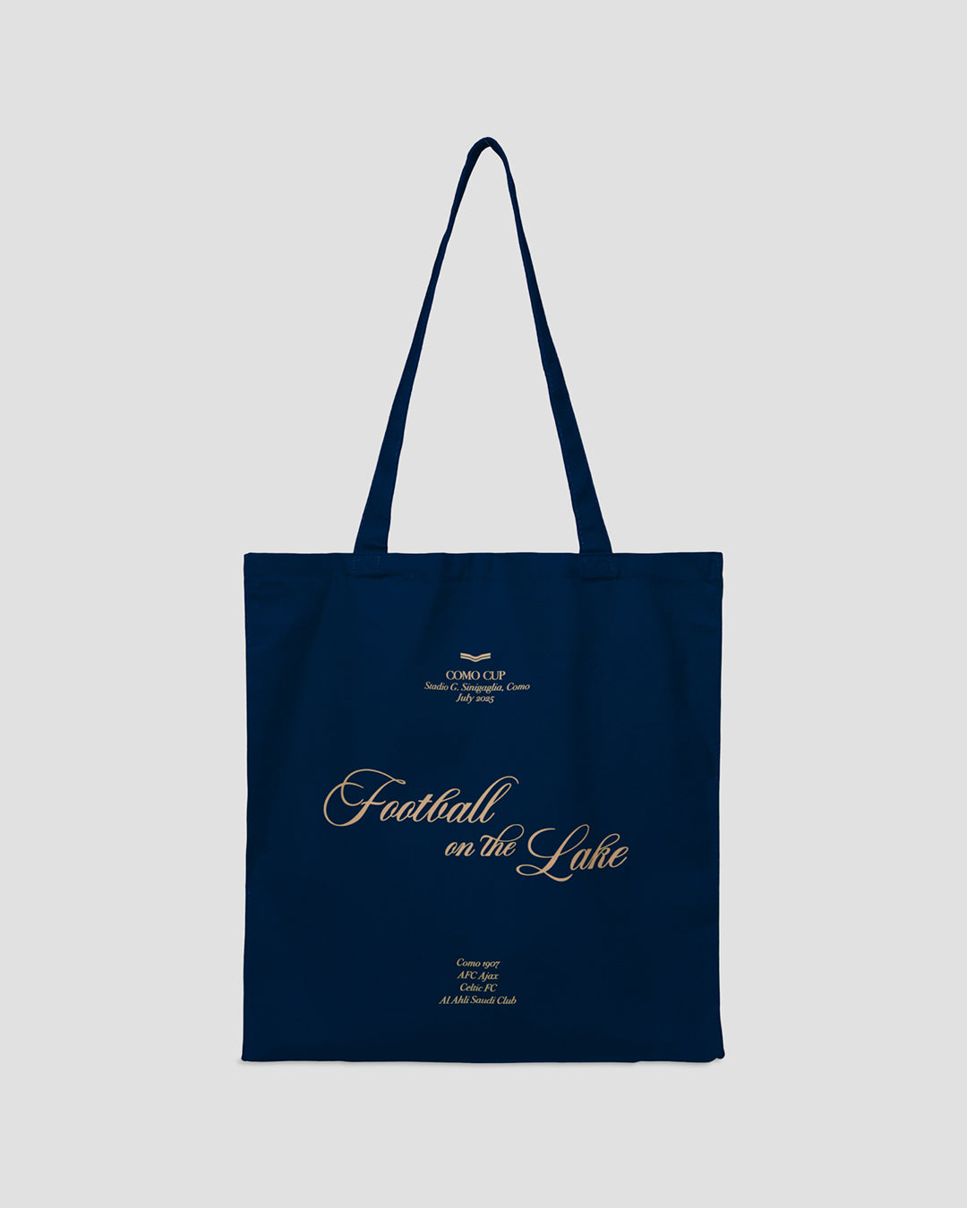 Football on the Lake Tote Bag Navy