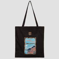 Football on the Lake Tote Bag Nero