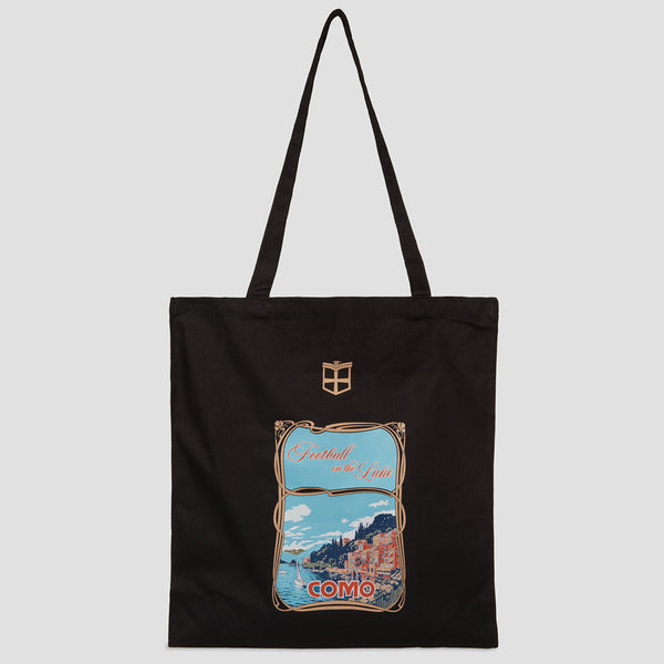Football on the Lake Tote Bag Nero