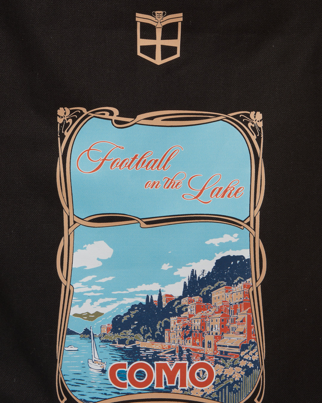 Football on the Lake Tote Bag Nero