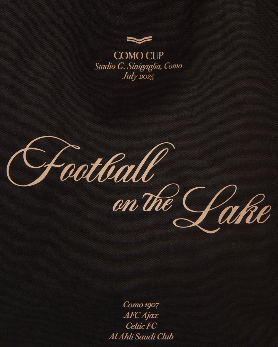Football on the Lake Tote Bag Nero