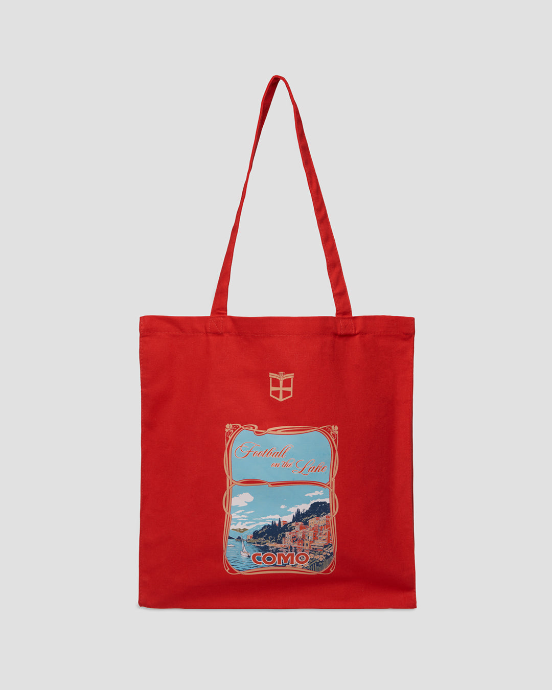 Football on the Lake Tote Bag Rosso