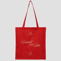 Football on the Lake Tote Bag Rosso