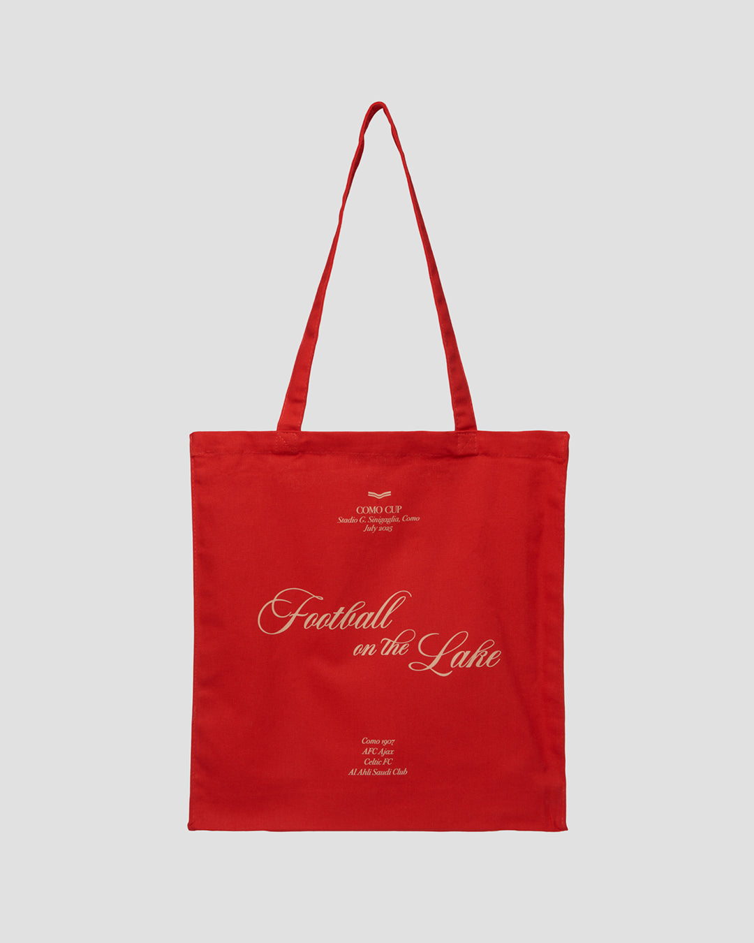 Football on the Lake Tote Bag Rosso
