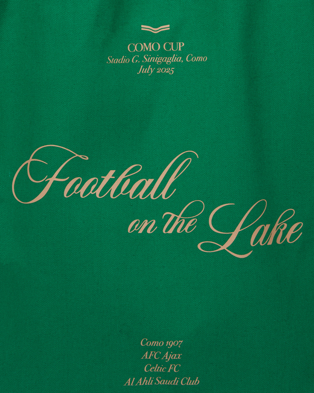 Football on the Lake Tote Bag Verde