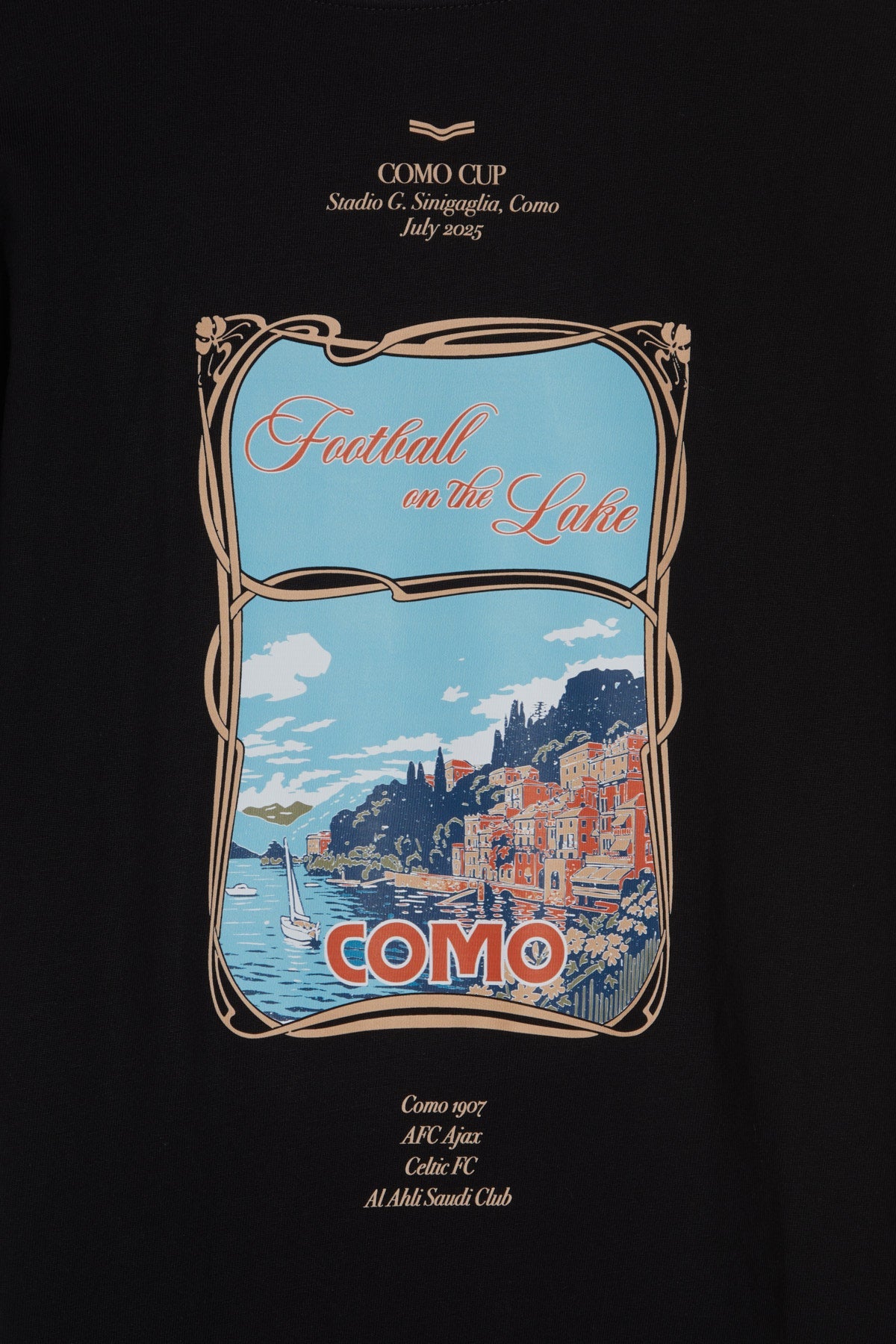 Football on the Lake T-shirt Nero