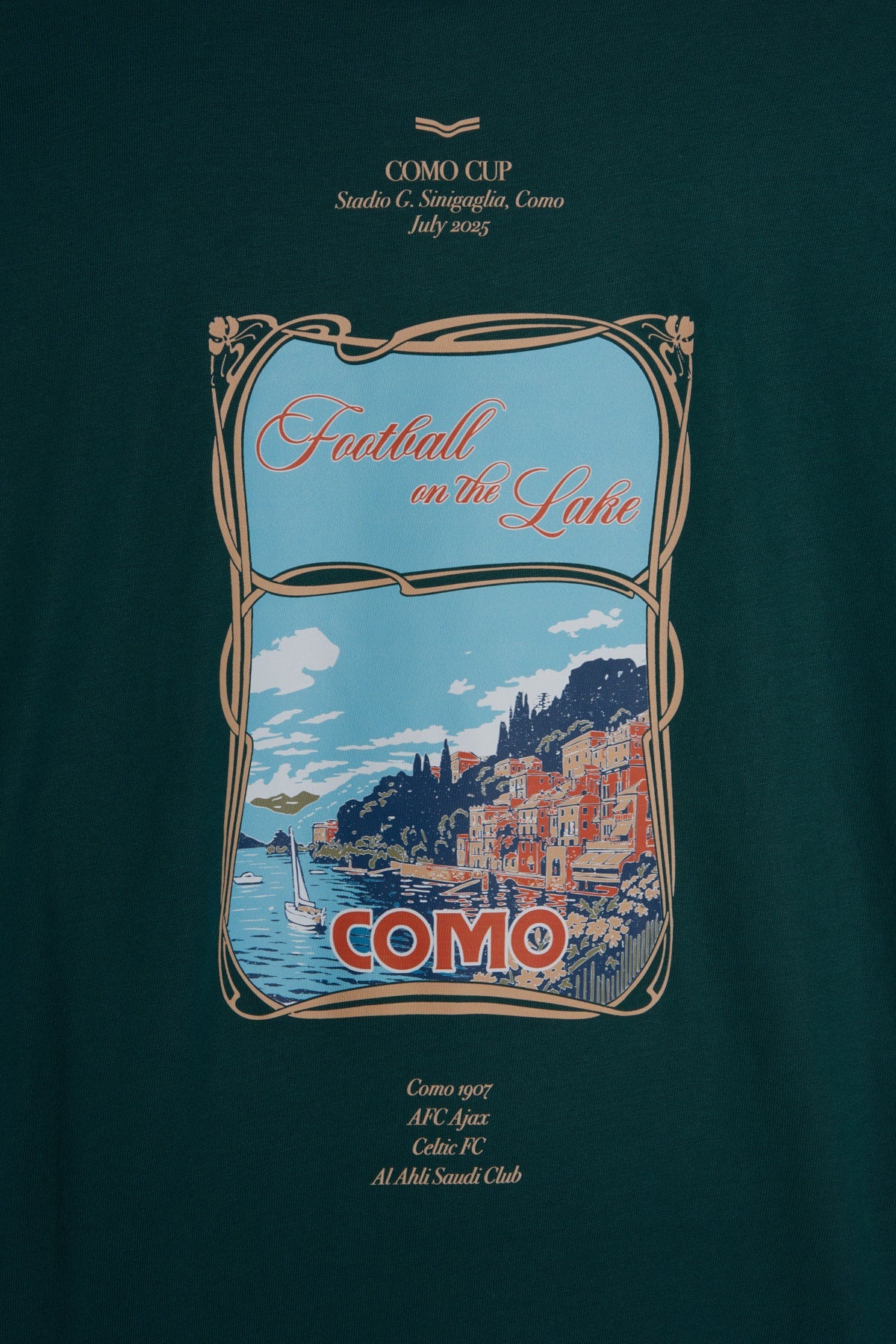 Football on the Lake T-shirt Verde