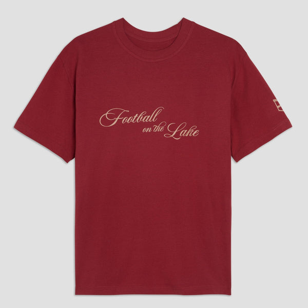 Football on the Lake T-shirt Rosso
