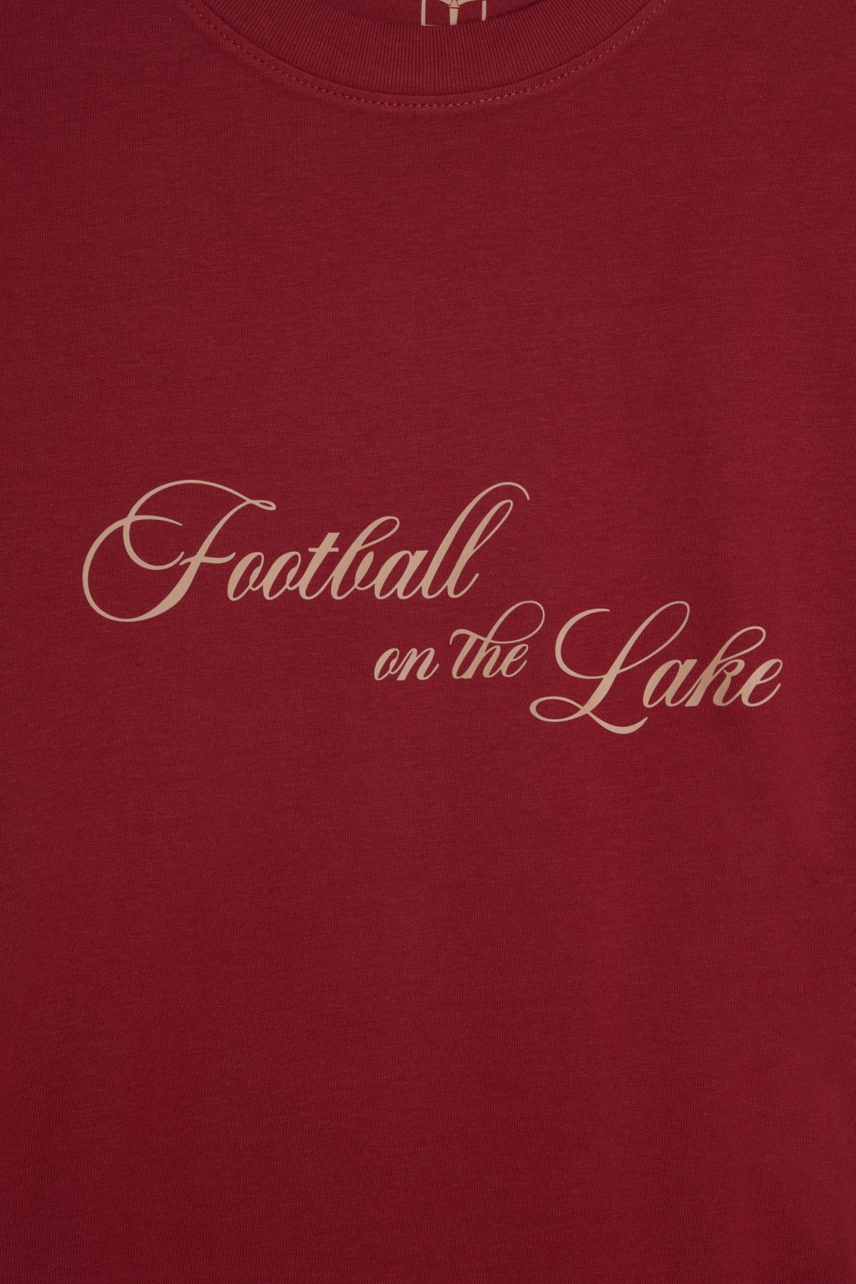Football on the Lake T-shirt Rosso
