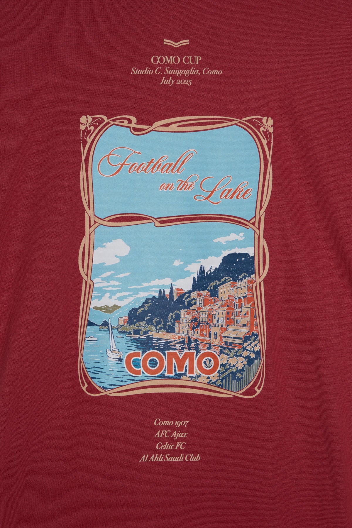 Football on the Lake T-shirt Rosso