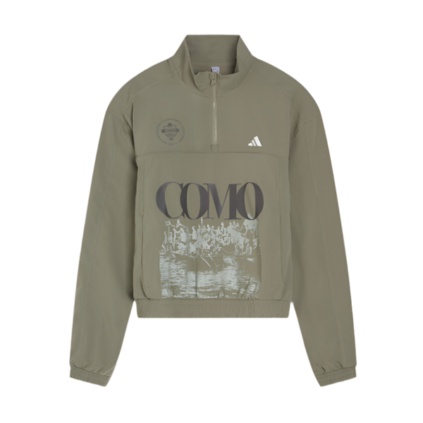 Giacca Semm Cumasch Khaki Con Mezza Zip Como 1907