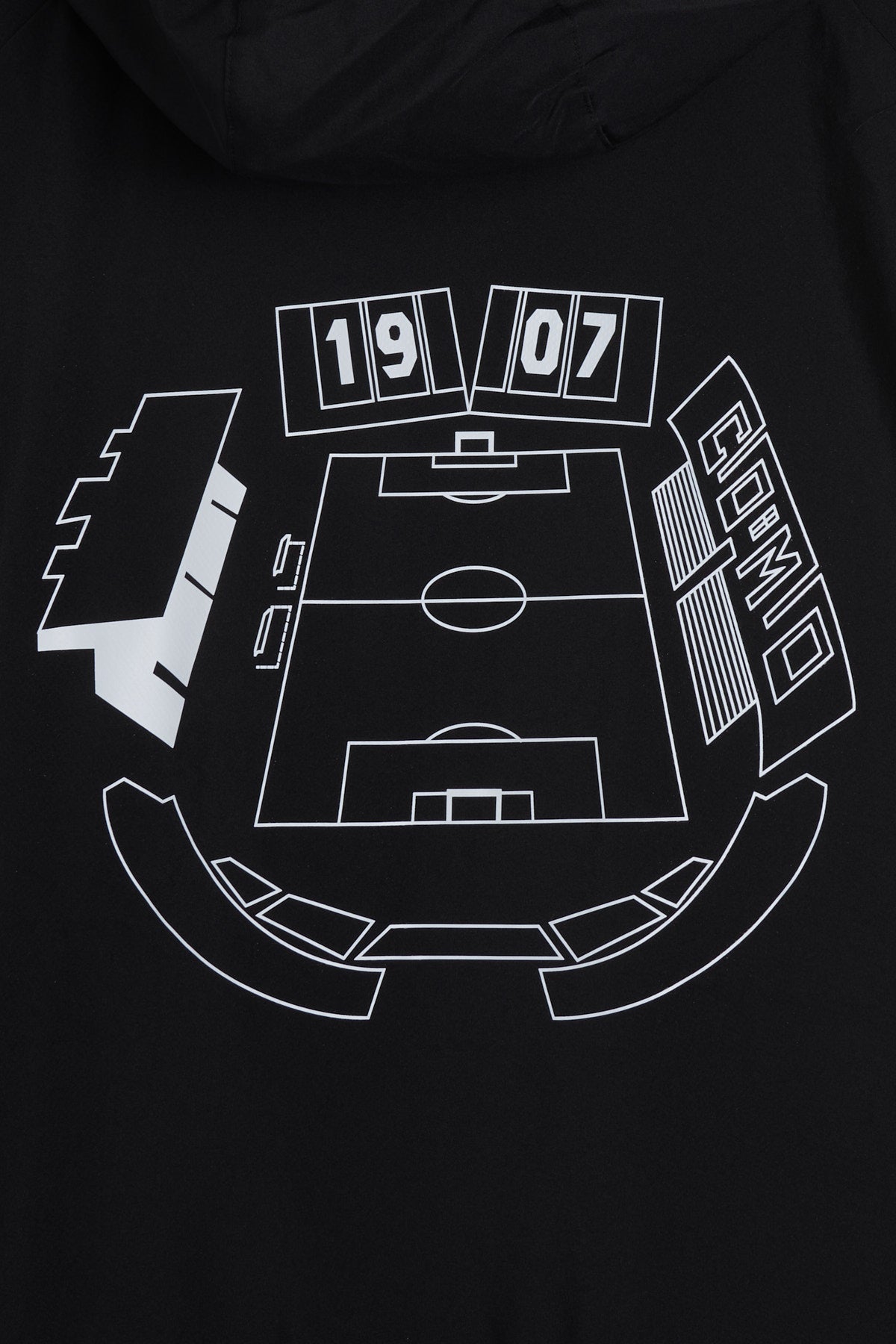 Giacca Antivento Sinigaglia Nera Adidas X Como 1907
