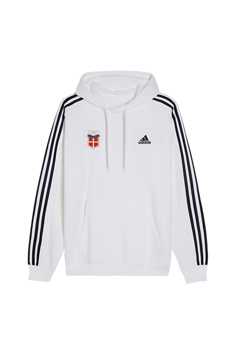Felpa Bianca Con Cappuccio Crest Adidas X Como 1907