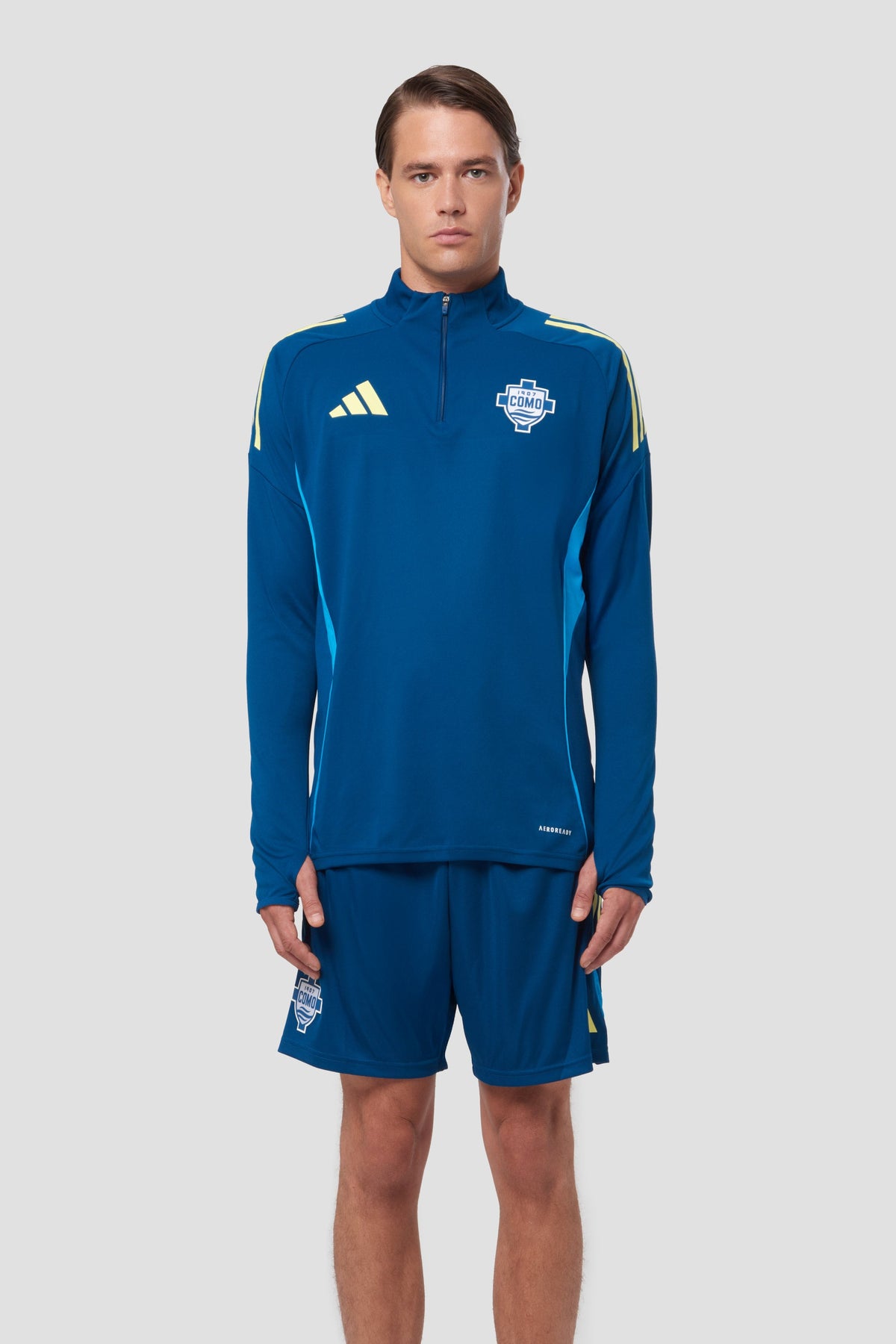 Como 1907 Maglia Manica Lunga Mezza Zip Allenamento 2025/26