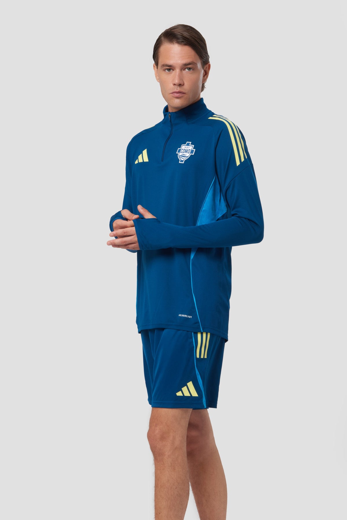 Como 1907 Maglia Manica Lunga Mezza Zip Allenamento 2025/26