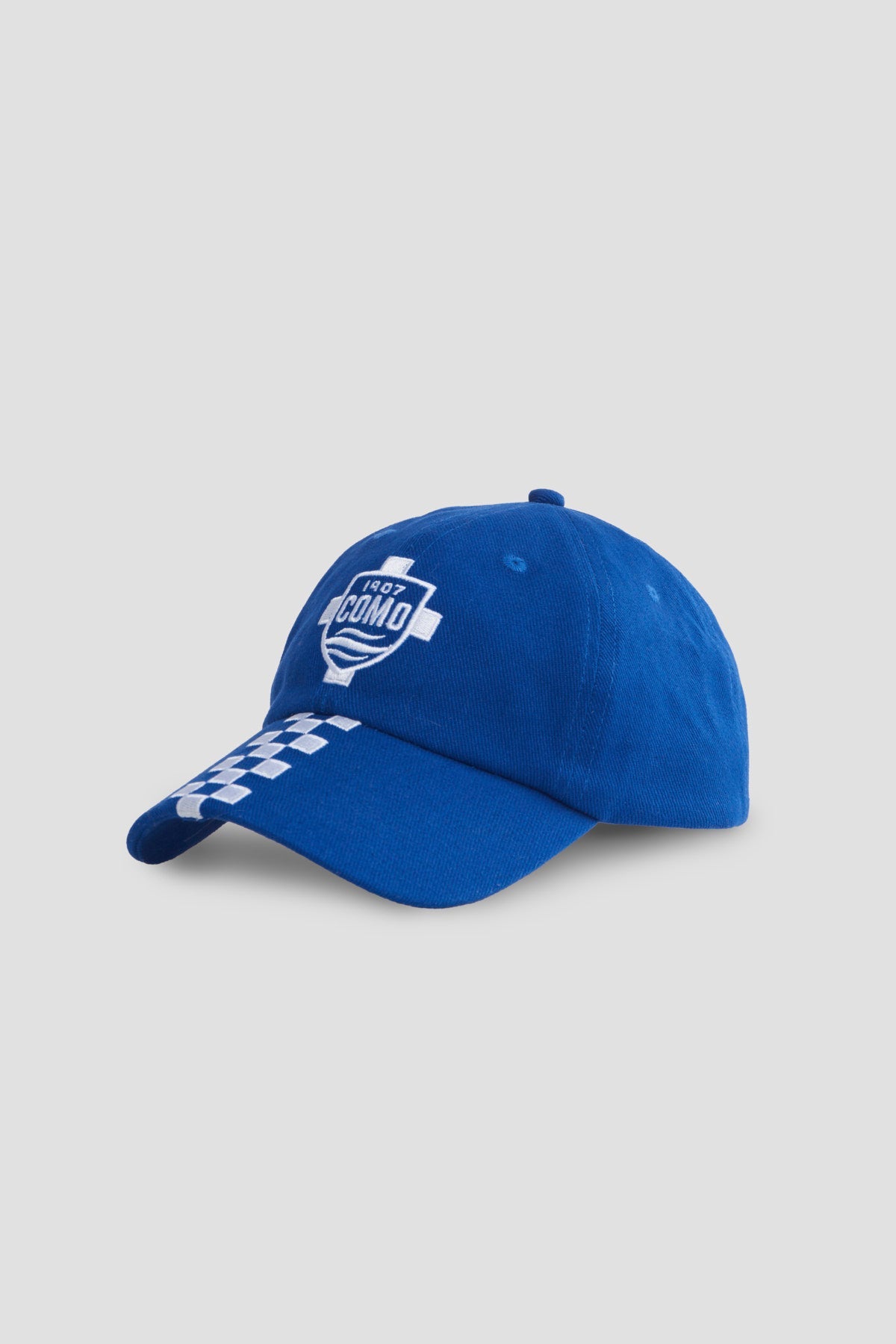 Como 1907 Baseball Cap Scacchi Blu Royal