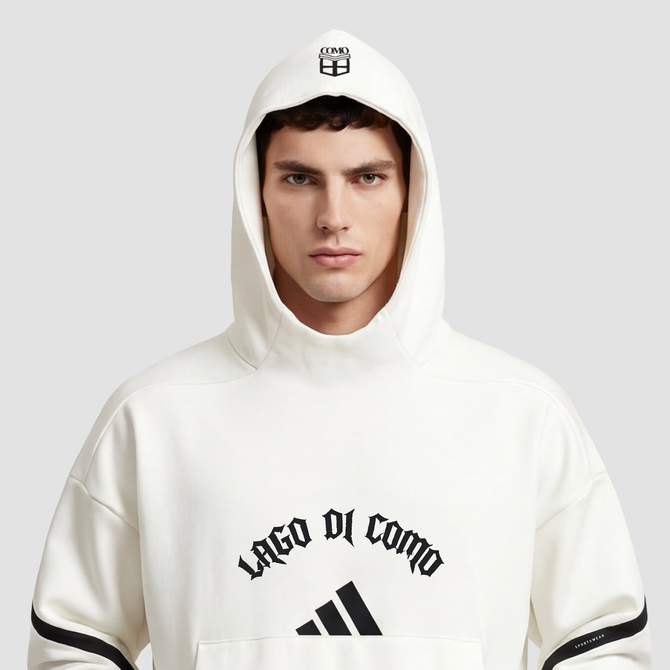 Adidas x Como 1907 Lago Di Como Felpa Bianca