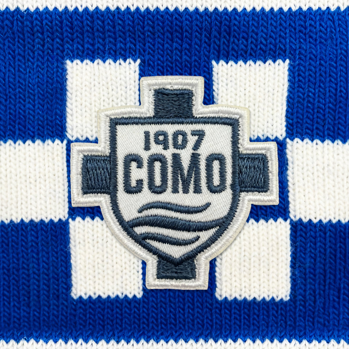 Como 1907 Beanie Scacchi Blu Royal