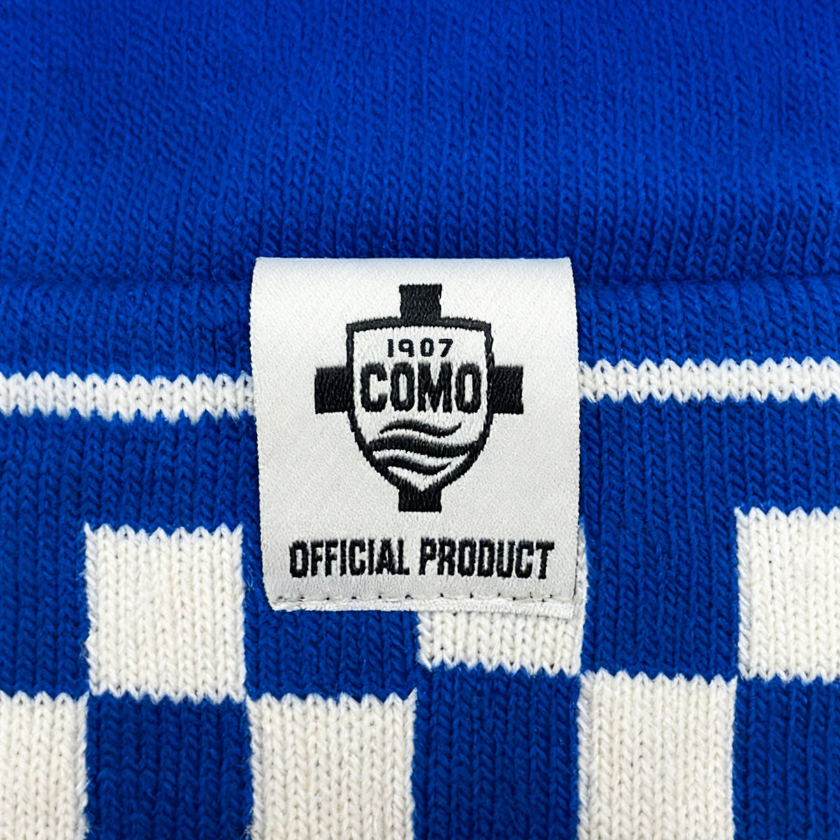 Como 1907 Beanie Scacchi Blu Royal