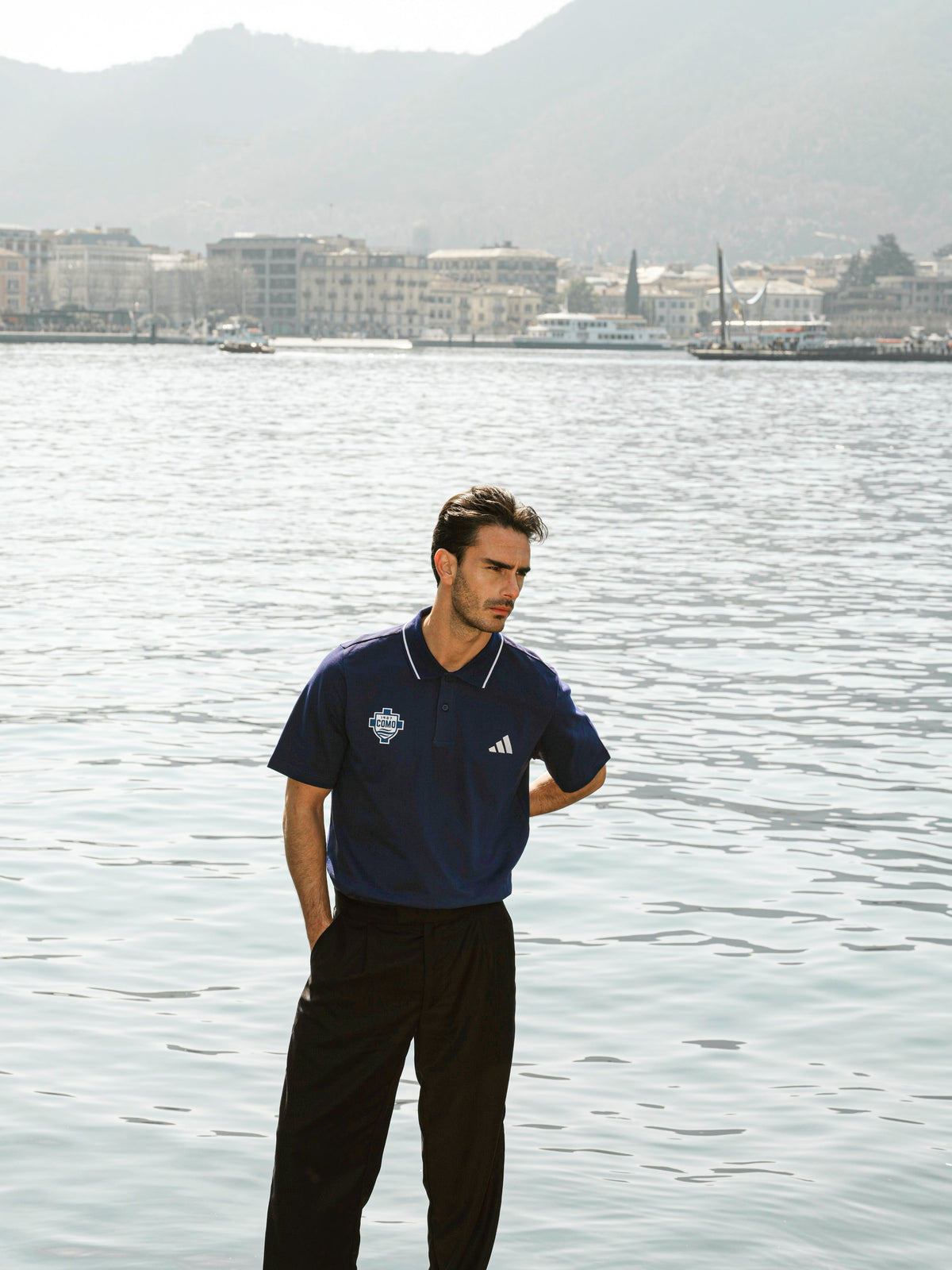 Polo Blu Navy Adidas X Como 1907