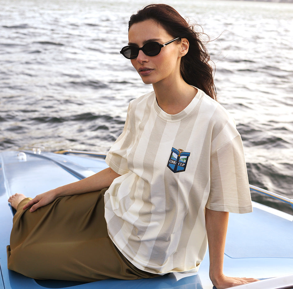 Como Cup T-shirt Premium Righe Classiche