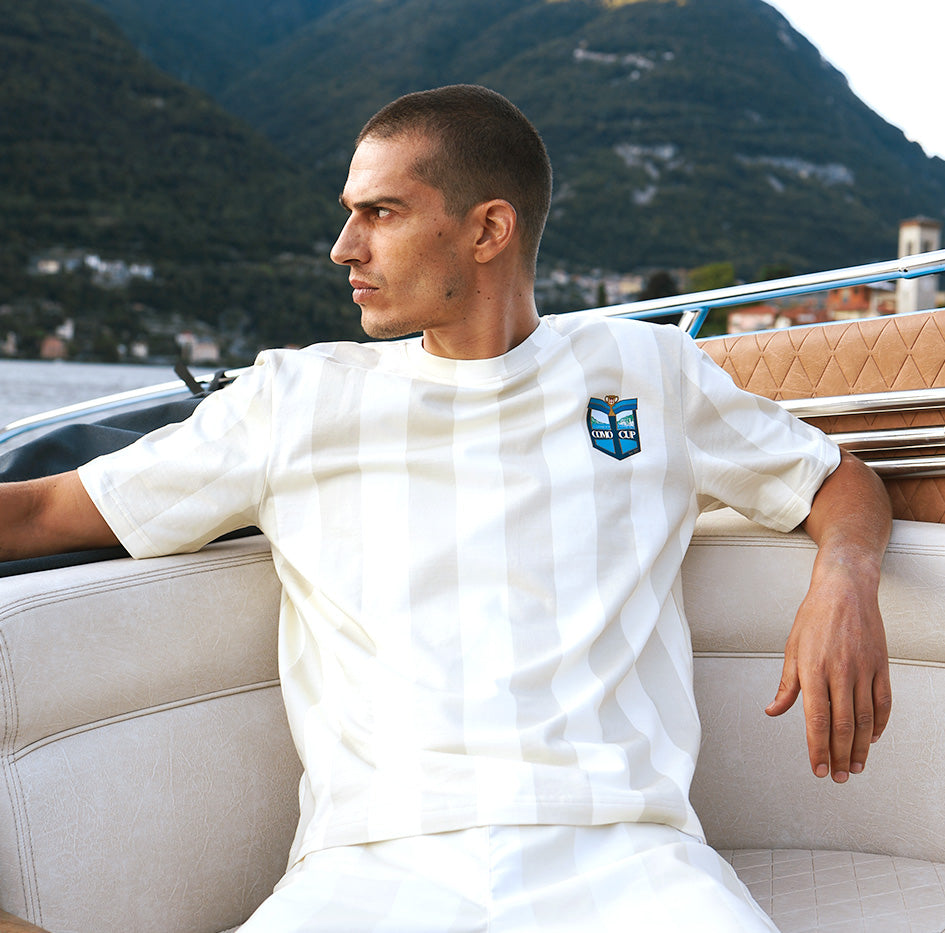 Como Cup T-shirt Premium Righe Classiche