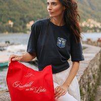 Football on the Lake Tote Bag Rosso