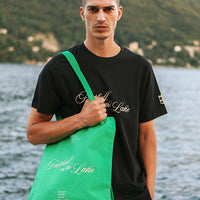 Football on the Lake Tote Bag Verde