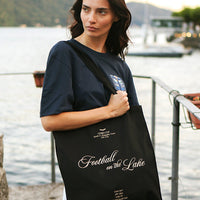 Football on the Lake Tote Bag Nero