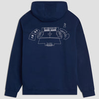 Felpa Navy Con Cappuccio Stadio Distinti Adidas X Como 1907