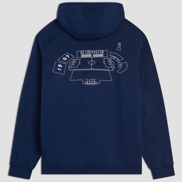 Felpa Navy Con Cappuccio Stadio Distinti Adidas X Como 1907